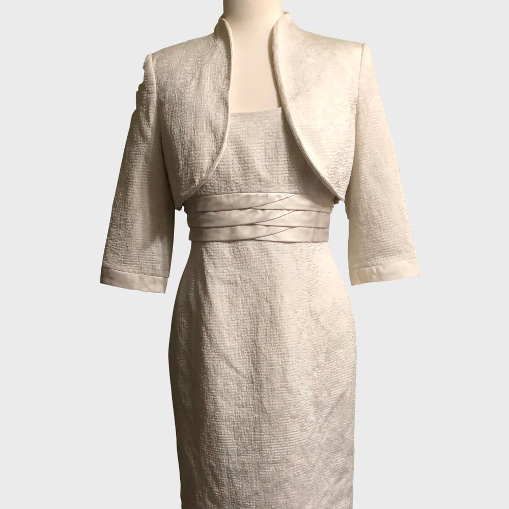 Vintage Jones New York sleeveless dress w Bolero